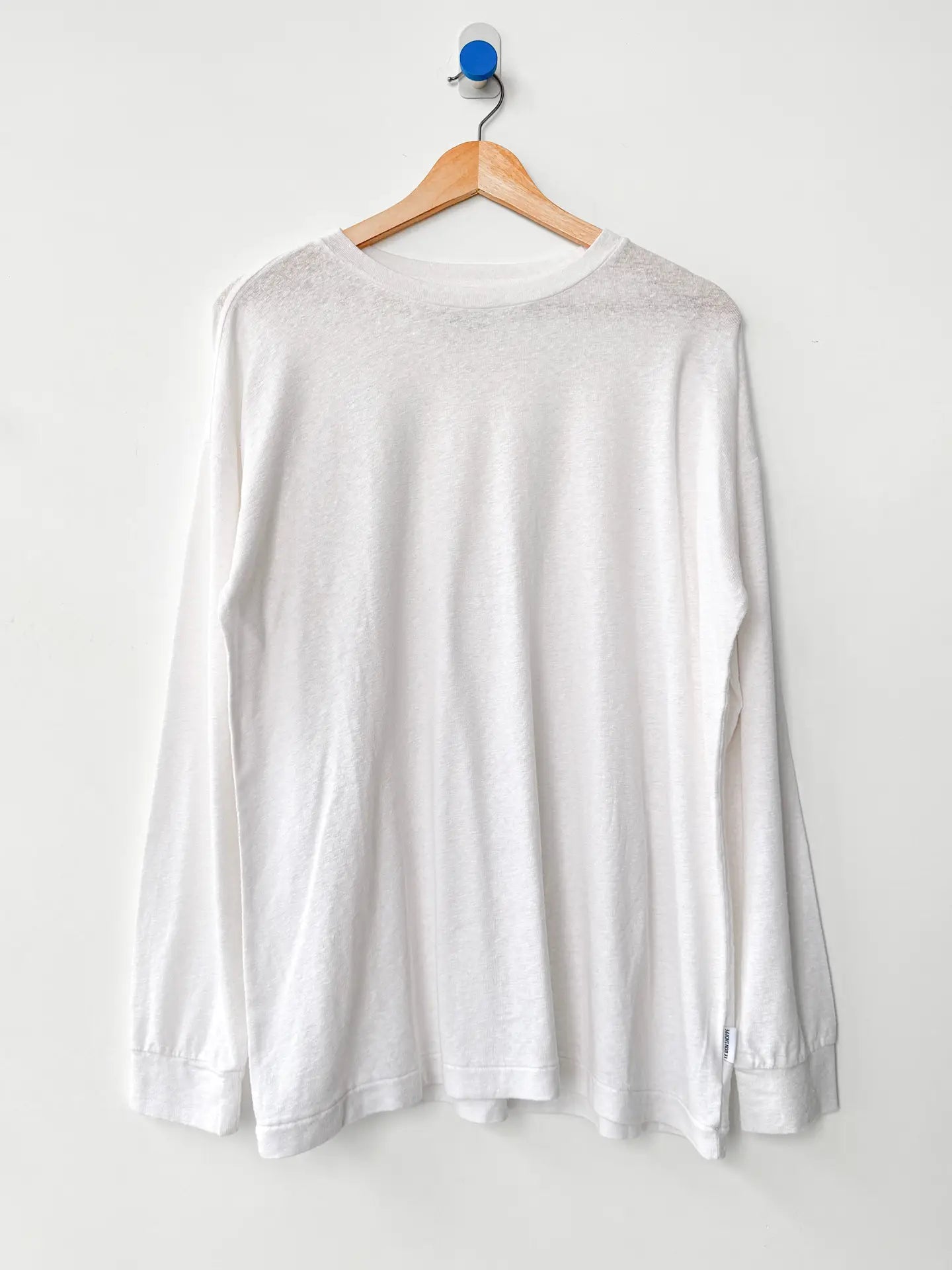 Le Bon Shoppe Haze Linen Blend Tee Optic White - Tea and Kate