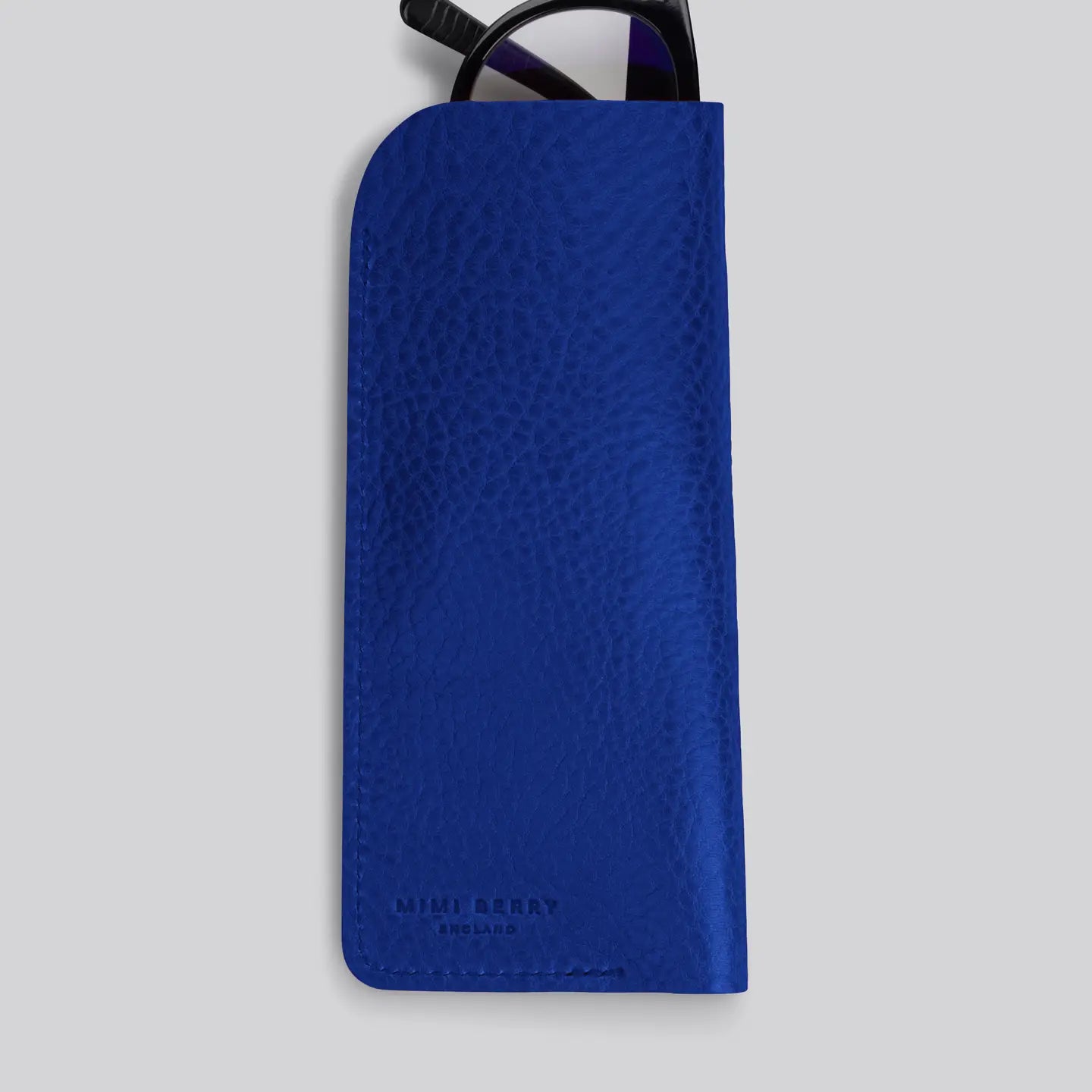Mimi Berry England Glasses Case - Grainy Blue - Tea and Kate