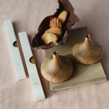 Ovo Things Oak Candle Holder