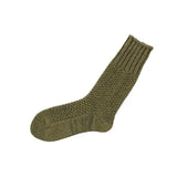 NISHIGUCHI KUTSUSHITA Wool/Cotton Boot Socks - Moss Green