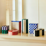 HAY Tin Container Round - Red & Soft Pink was £13