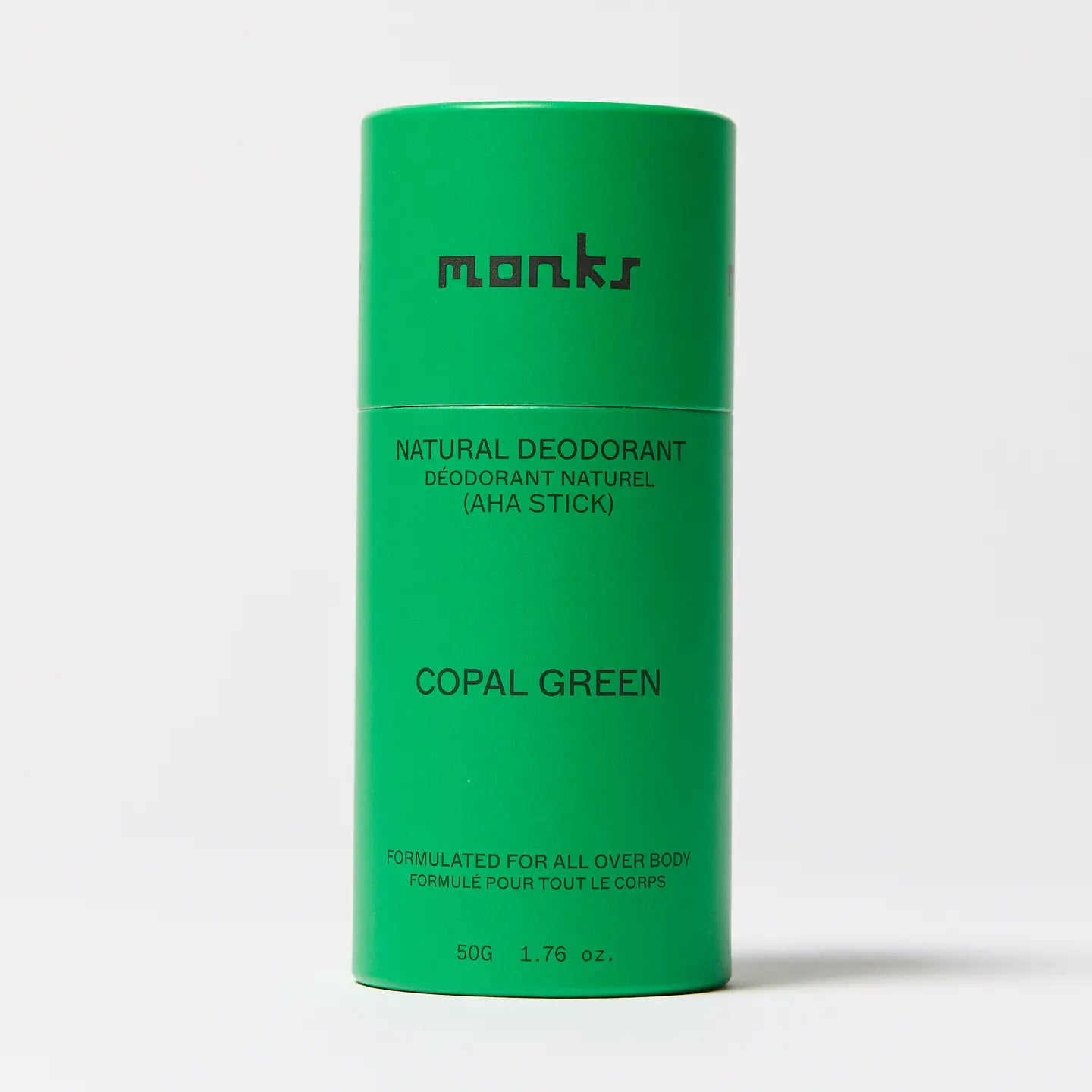 Monks Whole Body Natural Deodorant Stick  Copal Green - Tea and Kate