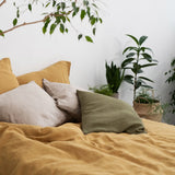 Linen Tales Martini Olive Linen Cushion Cover 50 x 50cm