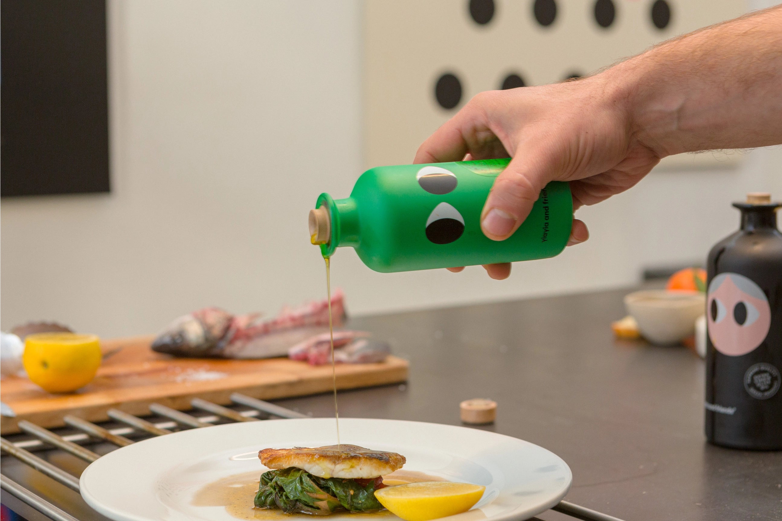 Yiayia Extra Virgin Olive Oil with Basil - Tea and Kate
