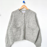 Le Bon Shoppe Amélie Alpaca Cardigan Light Grey was £155