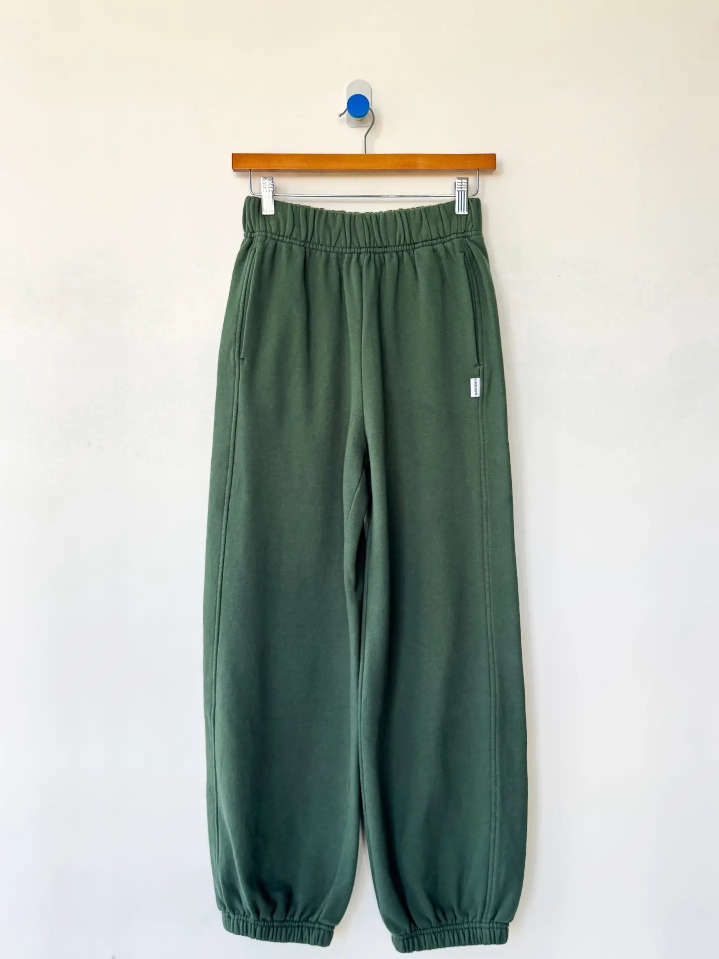 Le Bon Shoppe French Terry Balloon Pants Cedar Green - Tea and Kate