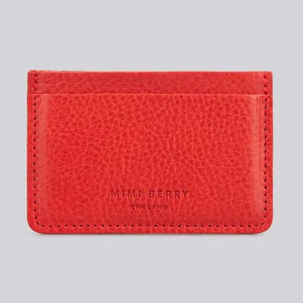 Mimi Berry England Card Holder - Grainy Cardinal - Tea and Kate