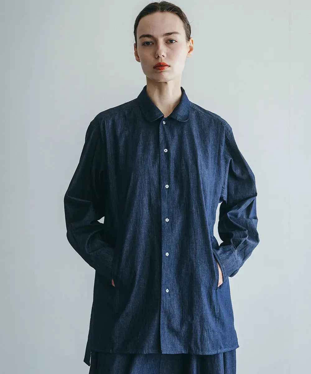 Fog Linen x Mii Thaii Devika Shitrs Indigo - Tea and Kate