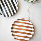 Striped Trinket Dish Plates