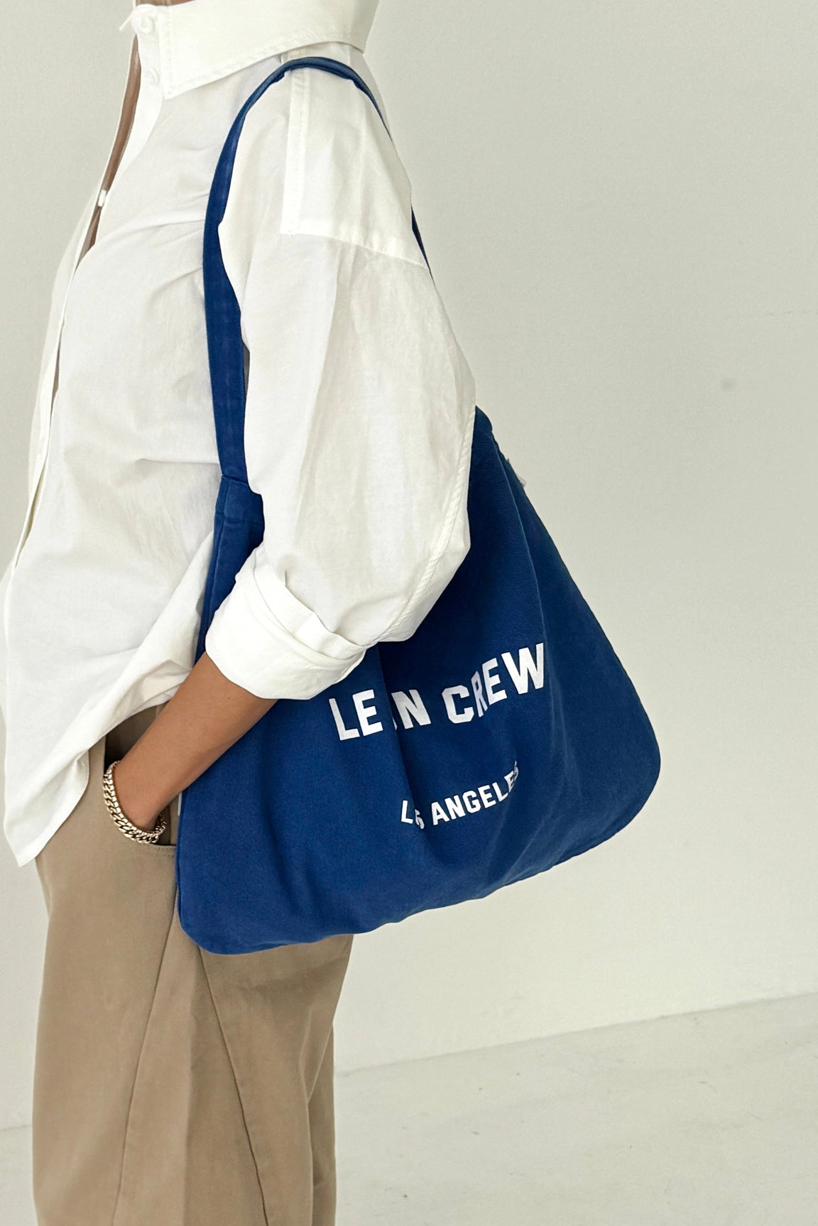Le Bon Shoppe Crew Happy Carry Bag Azure Blue - Tea and Kate
