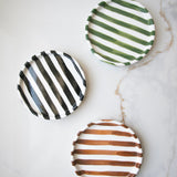 Striped Trinket Dish Plates