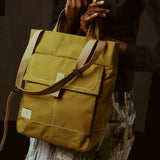 Ally Capellino 'Parker' Tote Cotton Canvas Bag - Light Olive