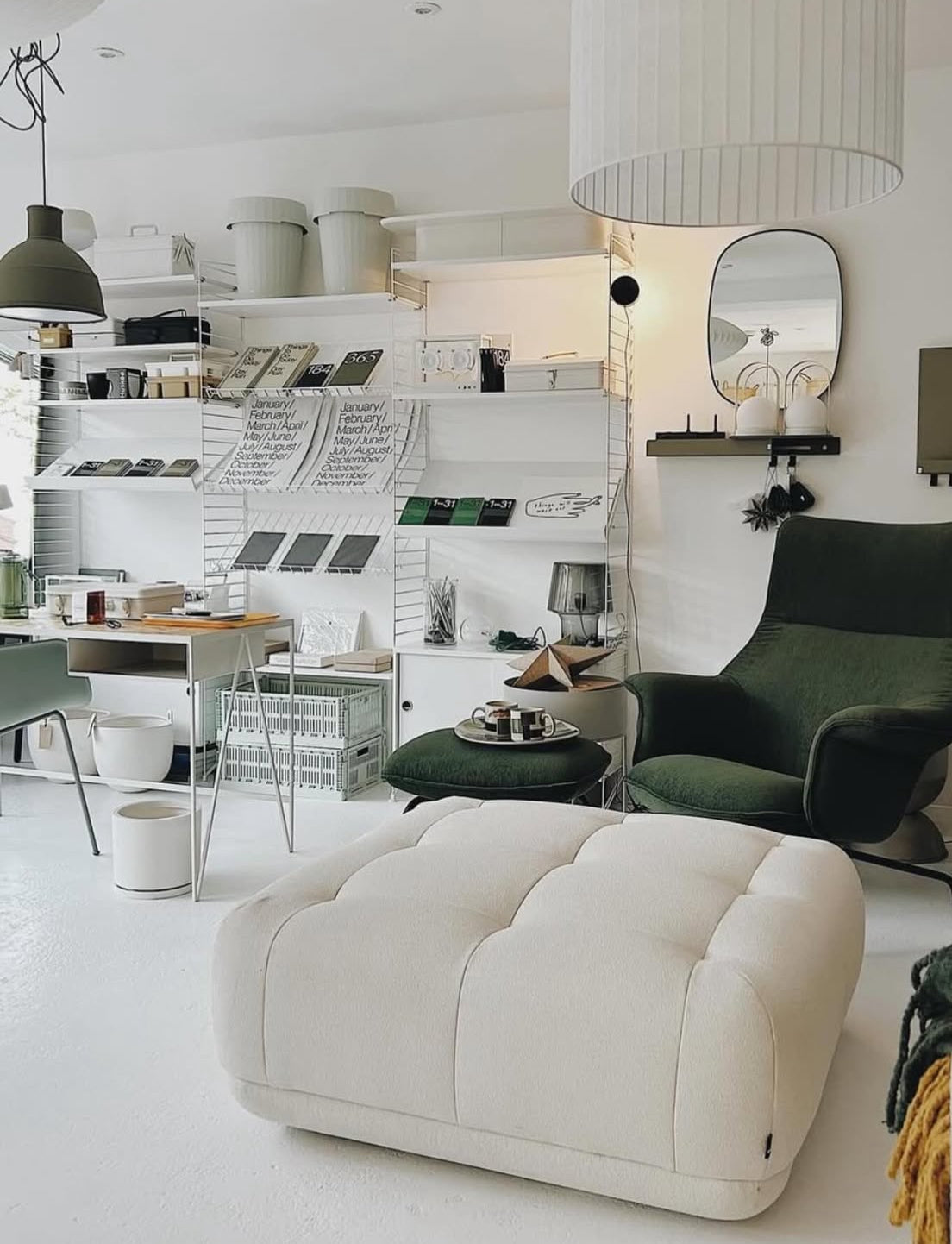 HAY Quilton Ottoman 05 / Olavi 01 Fabric-  EX DISPLAY, WAS £1499 - Tea and Kate