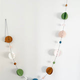 Folded Side Project Paper Garland circles