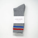 Le Bon Shoppe Extended Boyfriend Socks - True Grey