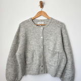 Le Bon Shoppe Amelie Alpaca Cardigan - Light Grey