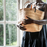 Kiondo market basket | Brown twill weave M