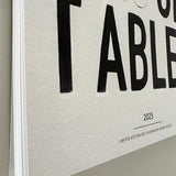My Deer NL Limited Edition Typographic Calendar 2025 WAS £85