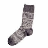Nishiguchi Kutsushita Wool Jacquard Socks