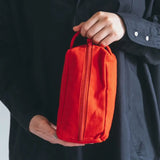 Fog Linen Cotton Teeya Pouch (L) Tomato Red