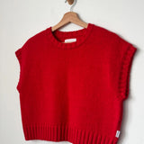 Le Bon Shoppe Pierre Cotton Sweater Top Chilli *pre order 1 week