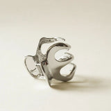 Nar'sha Metal Hair Claw Clip Silver