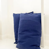 Linge Particulier 100% Linen Cushion Cover, 60x40cm - Cobalt Blue