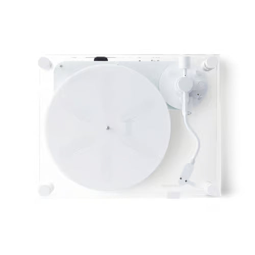 Transparent Sound Turntable - White - Tea and Kate