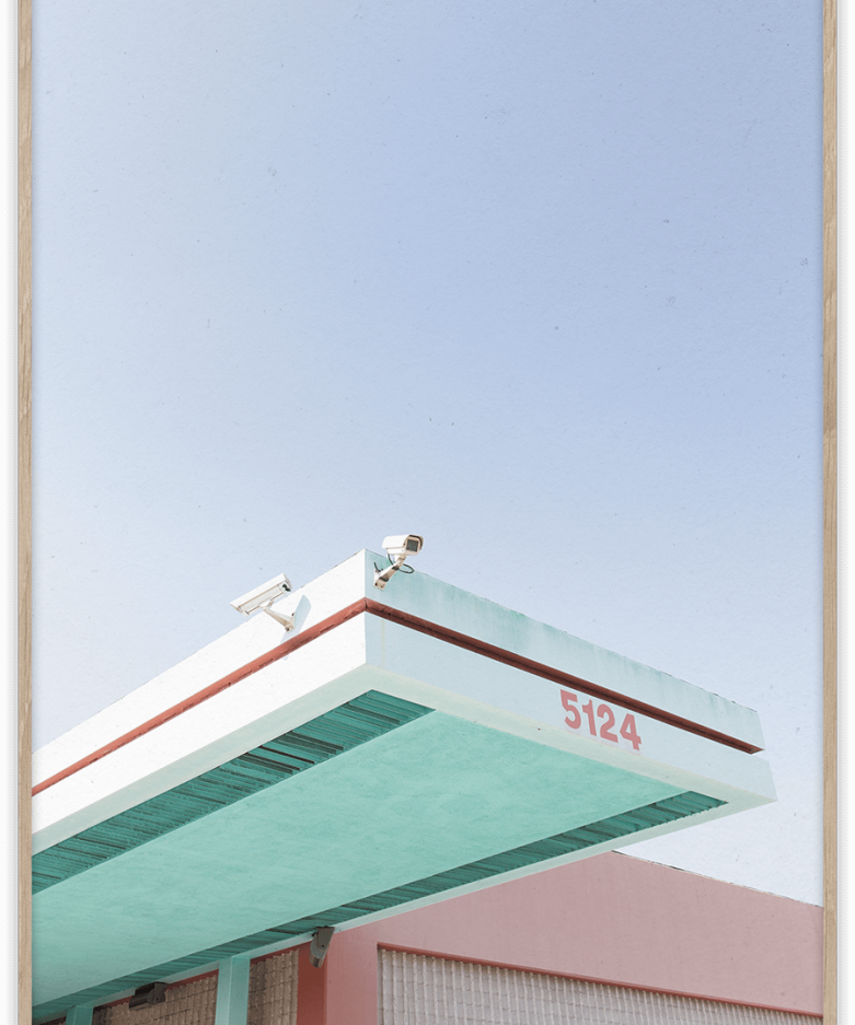 La is Pink Print - Tea and Kate