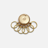Brass key holder octopus