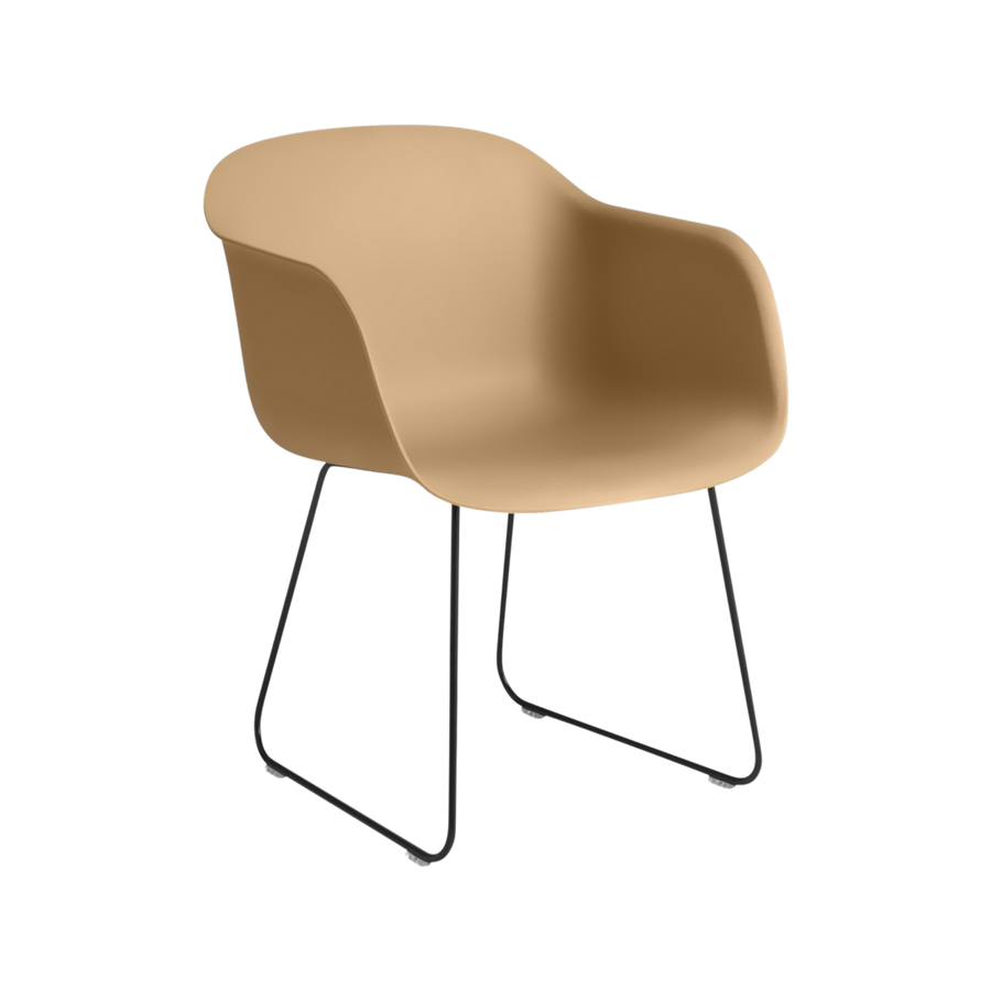 FIBER ARMCHAIR - SLED BASE - RECYCLED PLASTIC