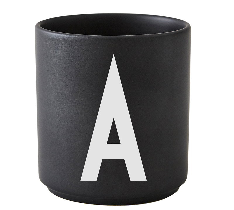 Porcelain Cup Porcelain cup A to Z *New black - Tea and Kate