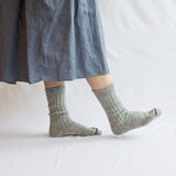 Nishiguchi Kutsushita Wool Ribbed Socks