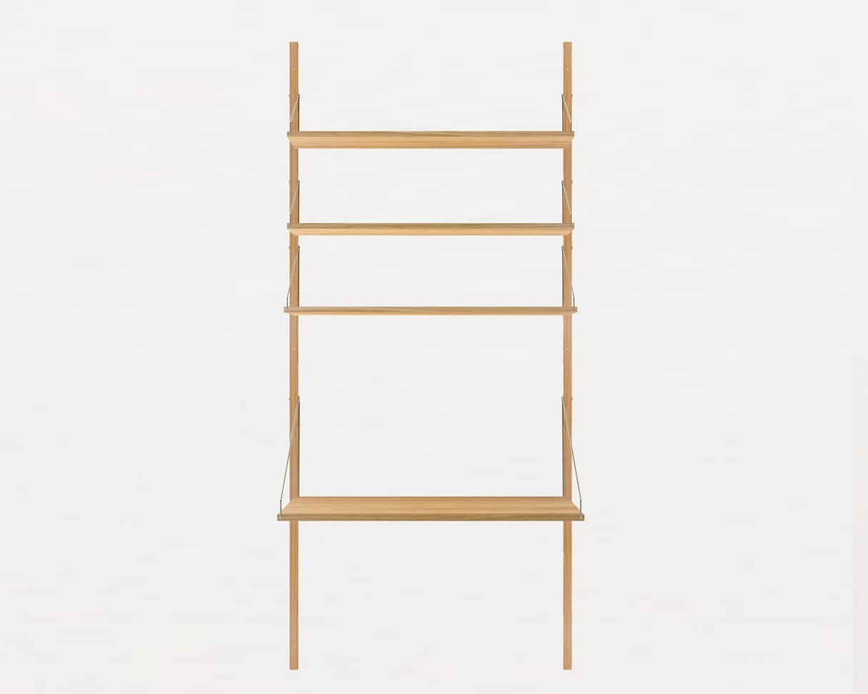 Shelf Library Natural H1852 | Desk Section - Tea and Kate
