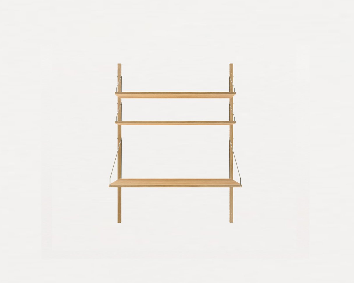 Shelf Library Natural H1148 | Desk Section - Tea and Kate