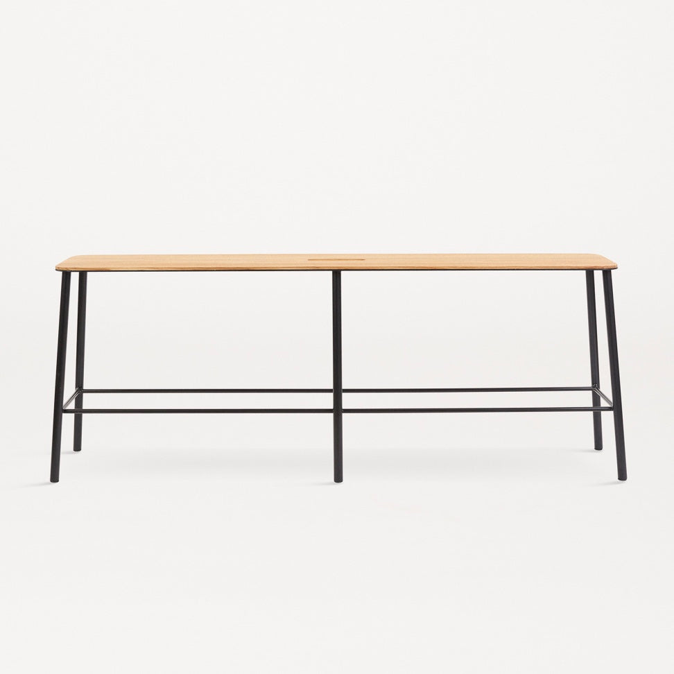 Adam Bench | Oak / Matt Black - Tea and Kate