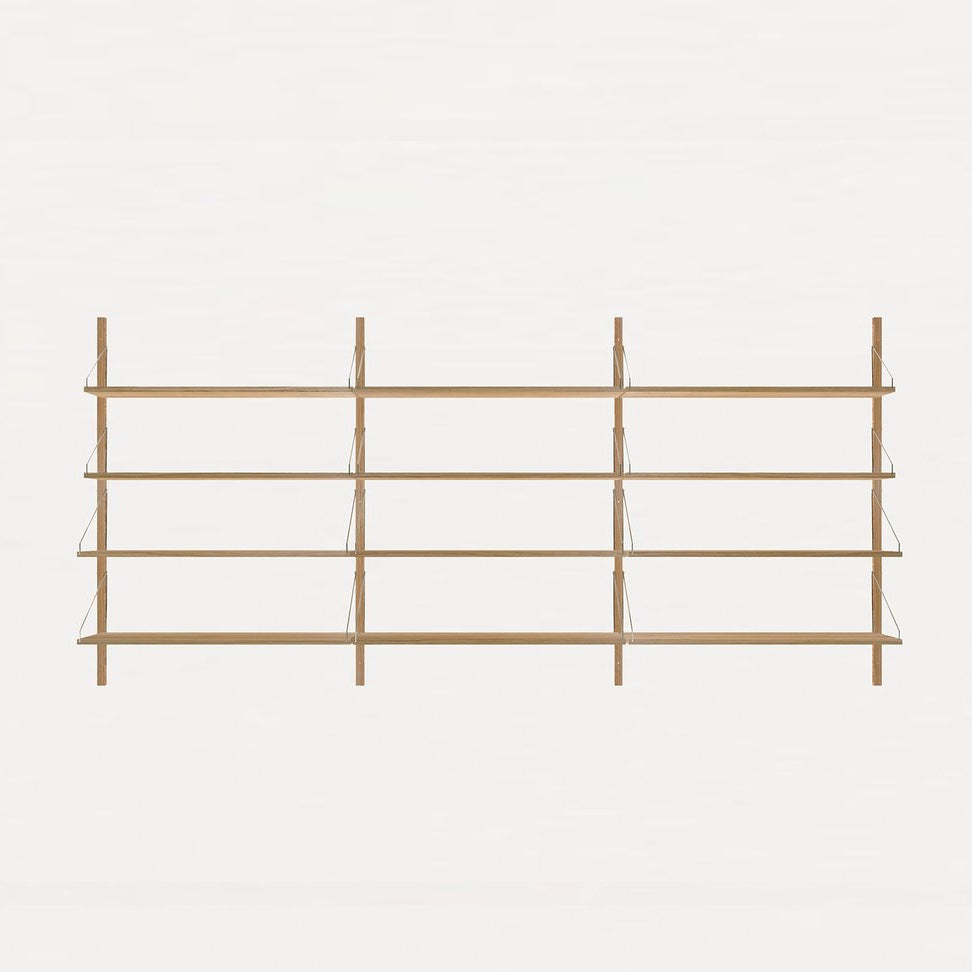 Shelf Library Natural H1148 | Triple Section - Tea and Kate