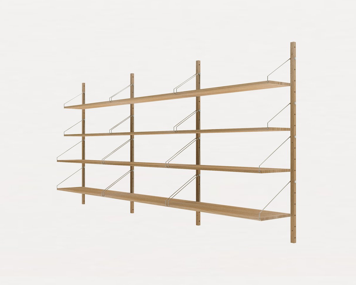 Shelf Library Natural H1148 | Triple Section - Tea and Kate