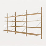 Shelf Library Natural H1148 | Triple Section - Tea and Kate