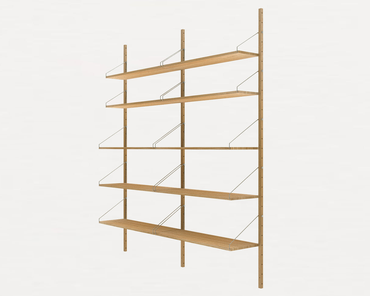 Shelf library Natural H1852 | Double Section - Tea and Kate