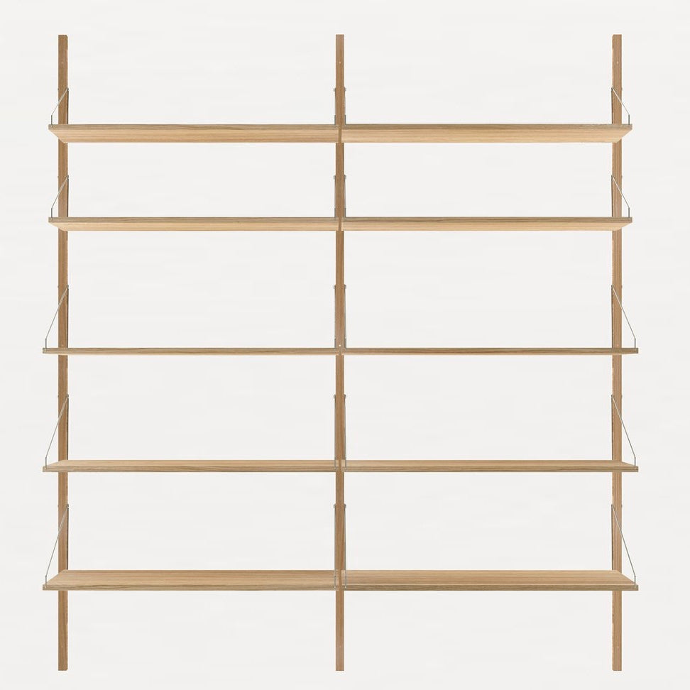 Shelf library Natural H1852 | Double Section - Tea and Kate