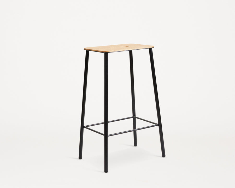 Adam Stool | Oak / Black - Tea and Kate