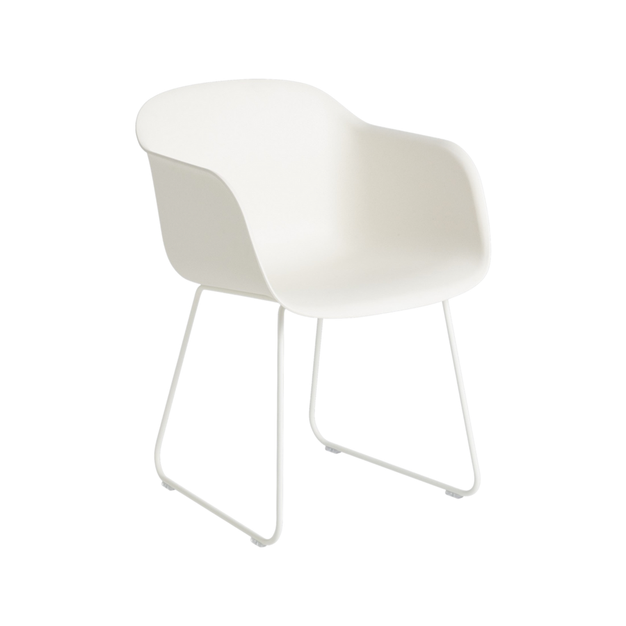 FIBER ARMCHAIR - SLED BASE - RECYCLED PLASTIC