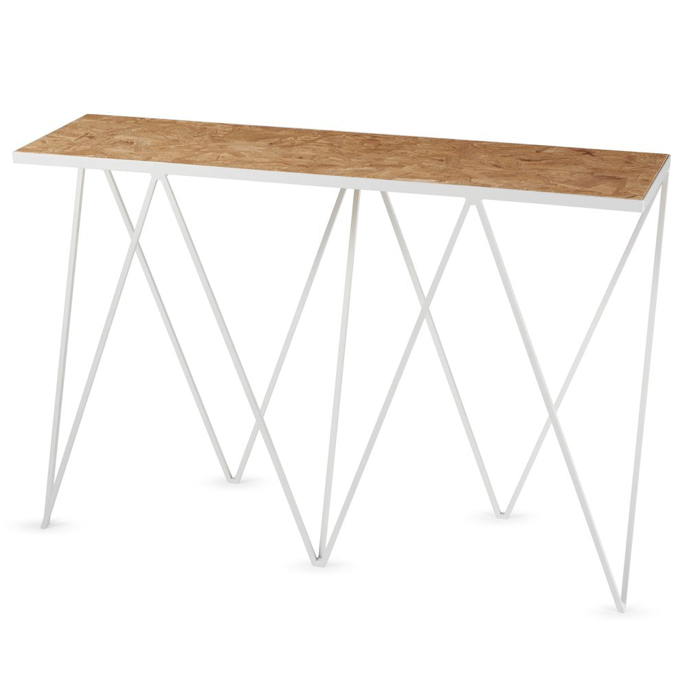 Giraffe steel console table in paper white was £675 - Tea and Kate