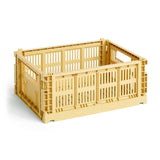 HAY 100% Recycled Colour Crate medium - Golden Yellow