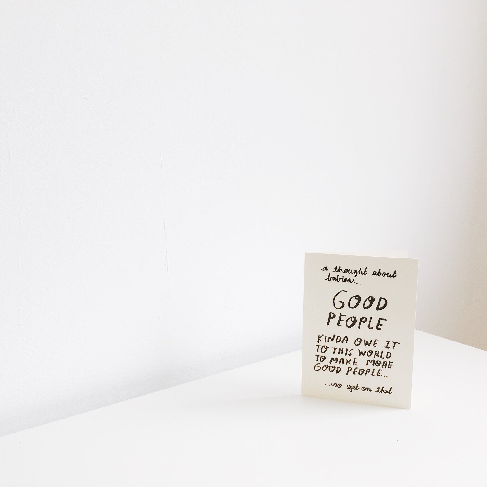 Good People Greetings Card - Tea and Kate