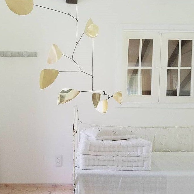 Lappalainen brass handmade mobile - Tea and Kate