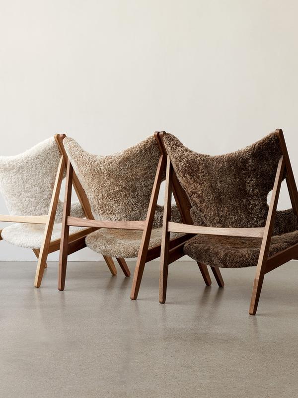 Sheepskin Knitting Lounge Chair