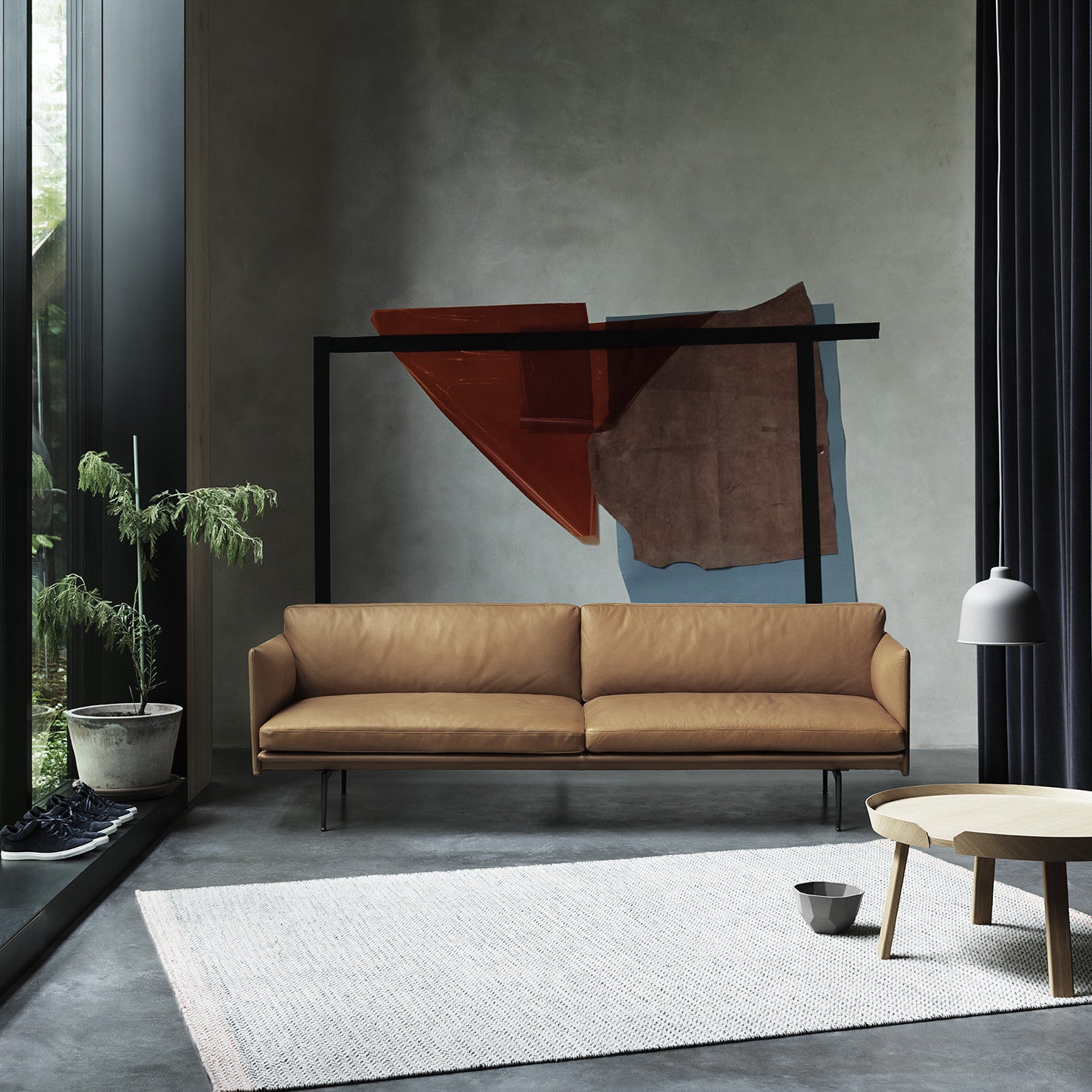 Two Seater Outline Sofa - Tea and Kate