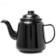 Coal black teapot - Tea and Kate